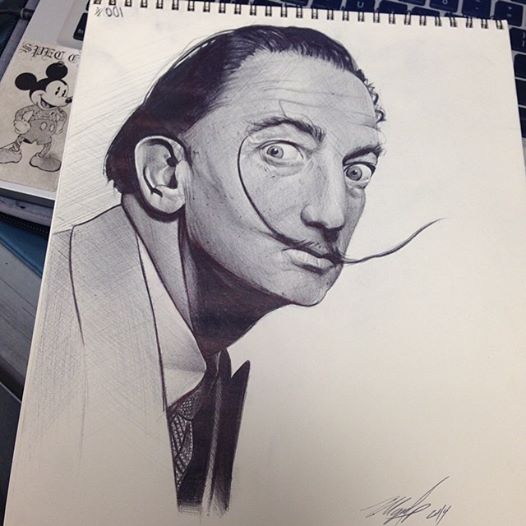 Salvador Dali Done in Ballpoint pen